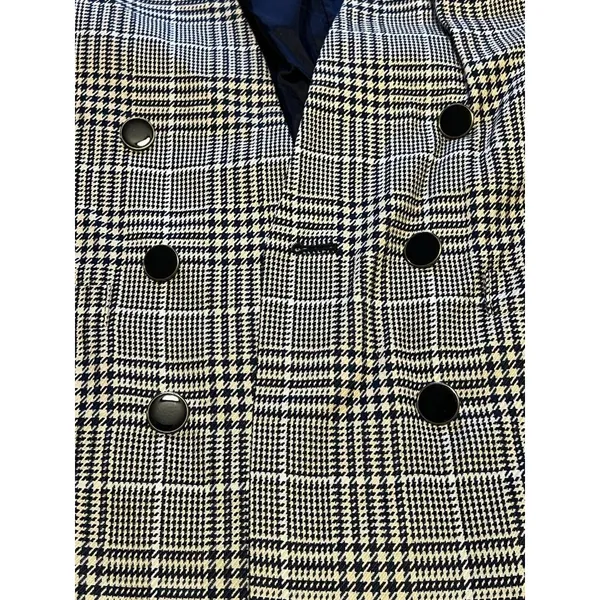 Vintage Stirling‎ Cooper Checkered Blazer Jacket Size 8 Business - Image 8