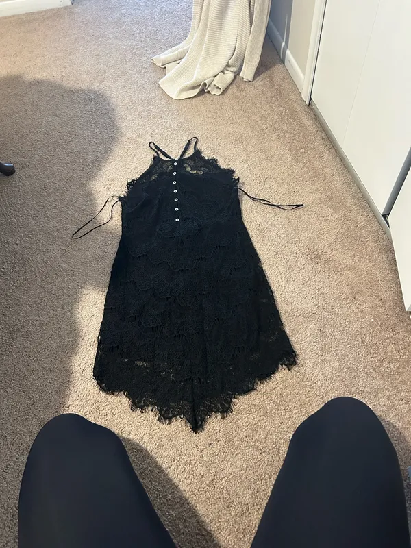 Free People Black Lace dress - Image 9