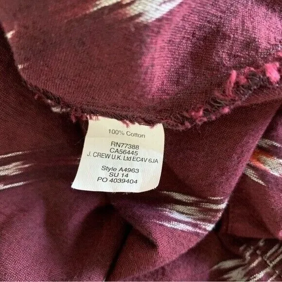 Madewell Sundress XXS Backyard Spaghetti Straps Pockets Boho Casual Maroon A4963 - Image 6