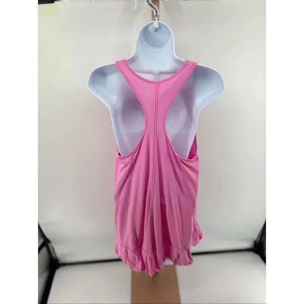 Daily Practice Anthropologie Pink Bubble Hem Mini Dress Racerback XS - Image 14