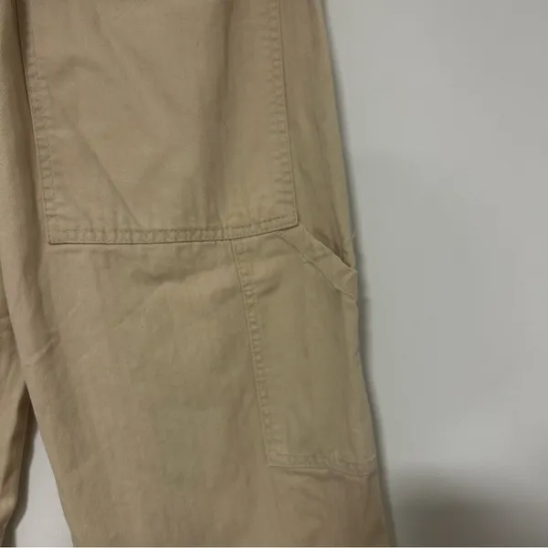 BDG Urban Outfitters‎ Tan High Waist Paperbag Cargo Carpenter Pants Small - Image 4