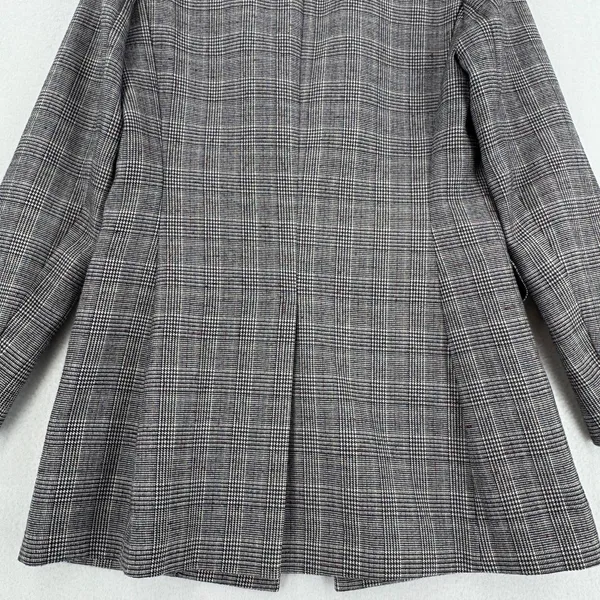 Saylor by Free People Plaid Blazer Women S Glen Check Longline Tailored Jacket - Image 3