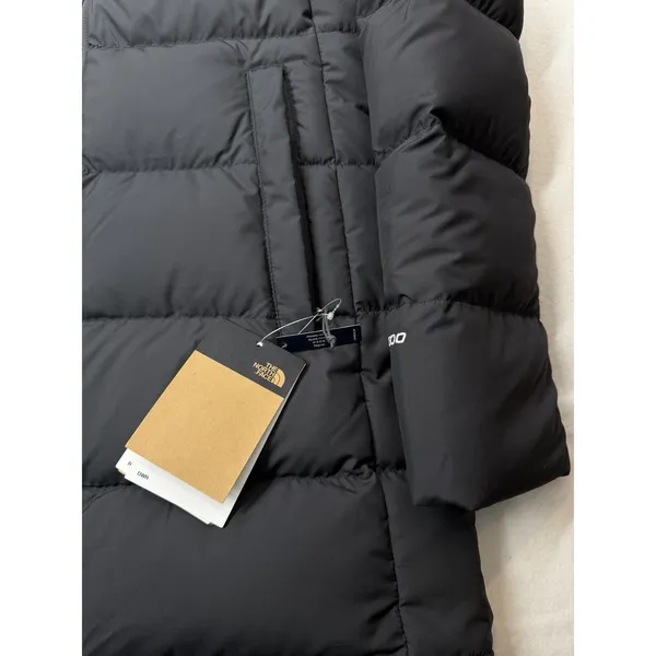 The North Face Womens Gotham Parka 600 Down Hooded Grey NWT Size XS $270 MSRP - Image 2