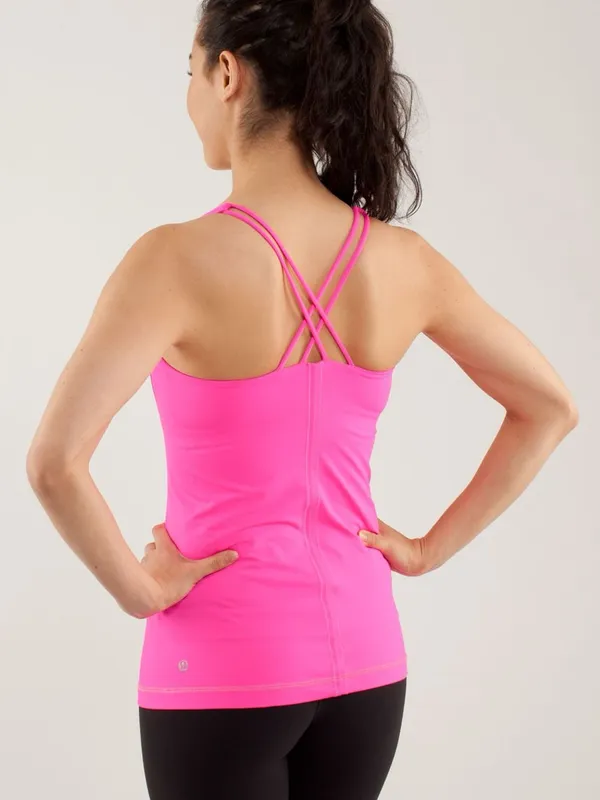 Lululemon Free To Be Tank Raspberry pink Glo Light Full-On Luxtreme Size XS 2-4 - Image 4