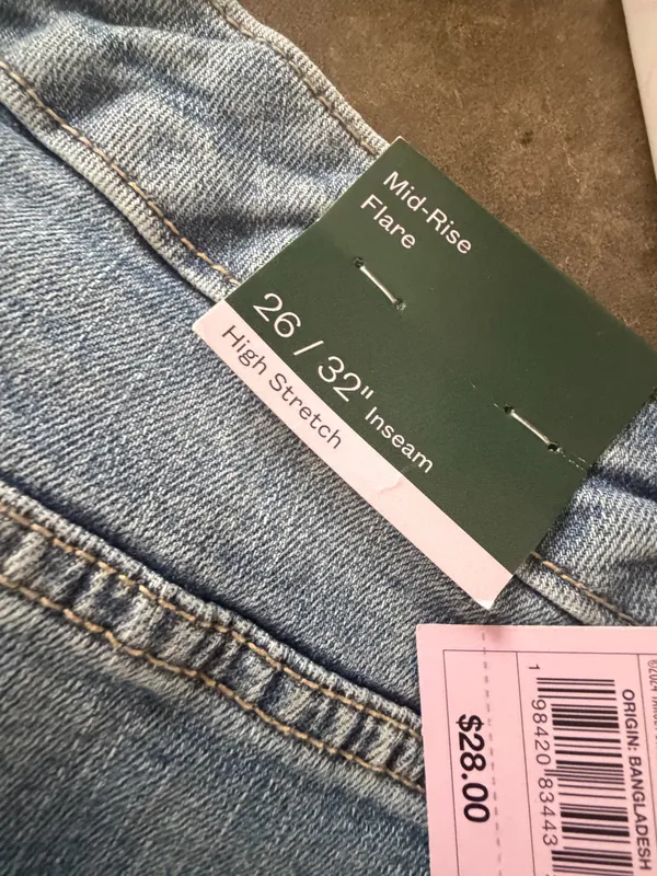 Women's Mid-Rise Flare Curvy Jeans - Wild Fable™ Light Wash 26 / 32 - Image 7