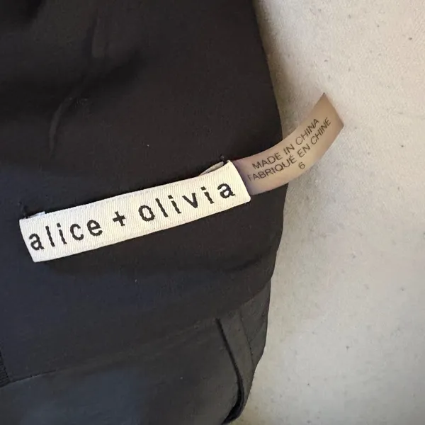 Alice + Olivia Blue Jacquard Mini Dress Size 6 - Image 4