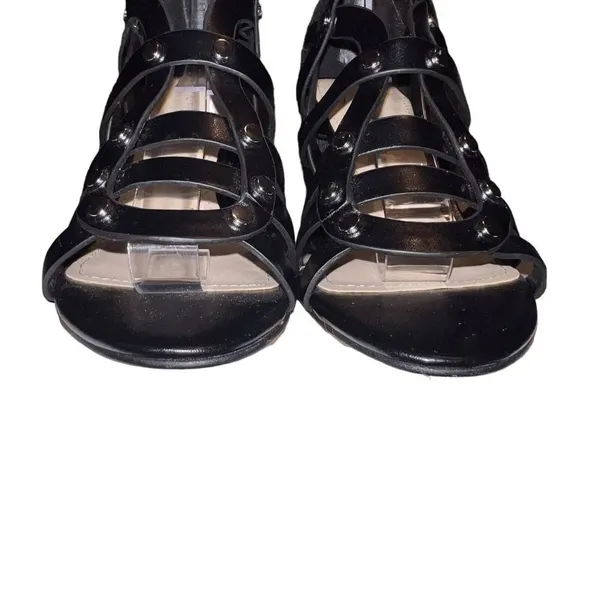 Marc Fisher Womens Lusa Caged City Sandals Black Ankle Strap‎ Size 6M EUC - Image 3