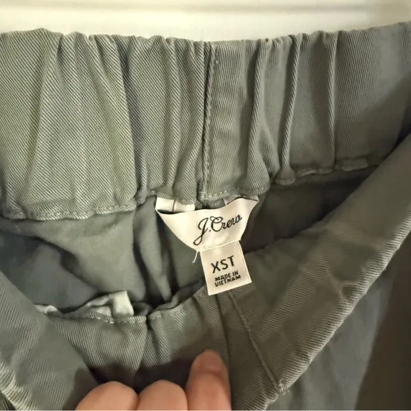 J. Crew Olive Green Elastic-Waist Chinos - Image 2