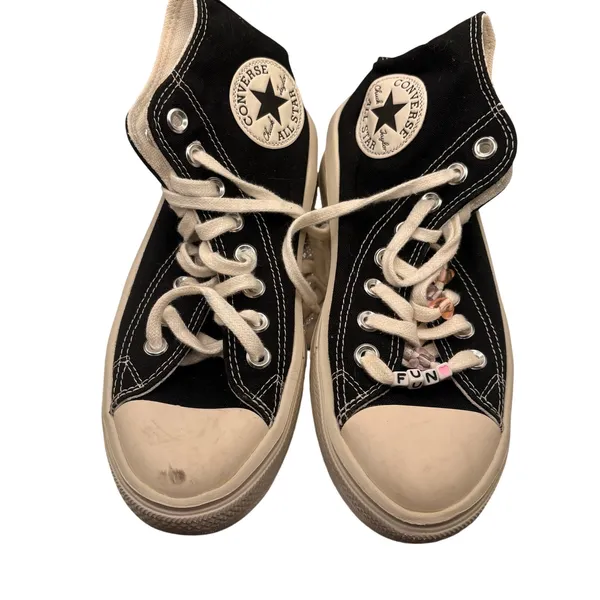 Converse Chuck Taylor All Star Classic High Top Black White Sneakers SZ 6.5 Y2K - Image 5