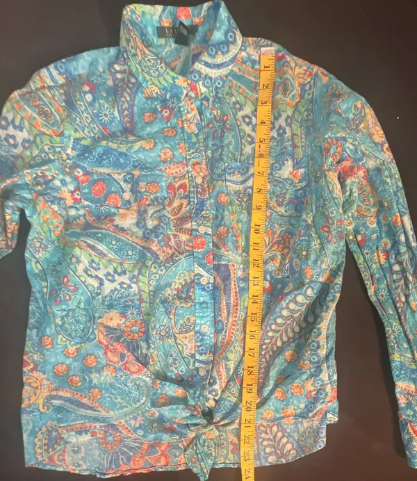 Lauren Ralph Lauren Paisley Print Button-Down Shirt - Image 12