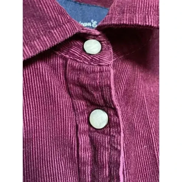 American Eagle Corduroy Button‎ Shacket Granola Girl Preppy Indie Easter Spring - Image 5