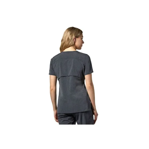 ✨HP✨Carhartt Women's Multi-Pocket V-Neck Medical Scrub Grey Sz XL Top✨ - Image 2