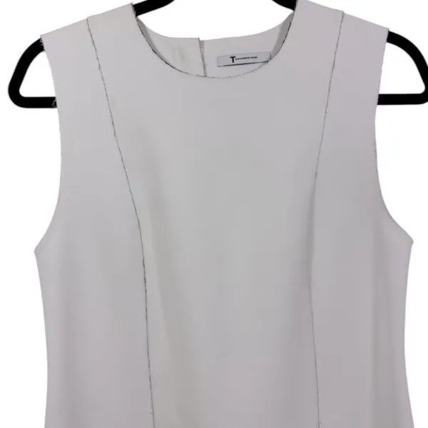 T Alexander Wang Sleeveless‎ Shift Dress White 6 - Image 5
