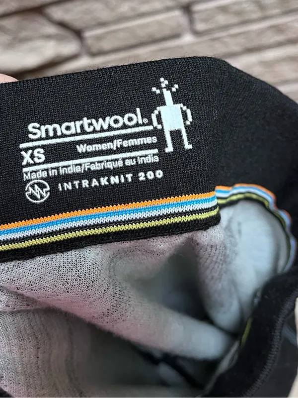 Smart wool Intraknit 200 Thermal Merino Base Layer Bottoms Leggings Black xs - Image 9