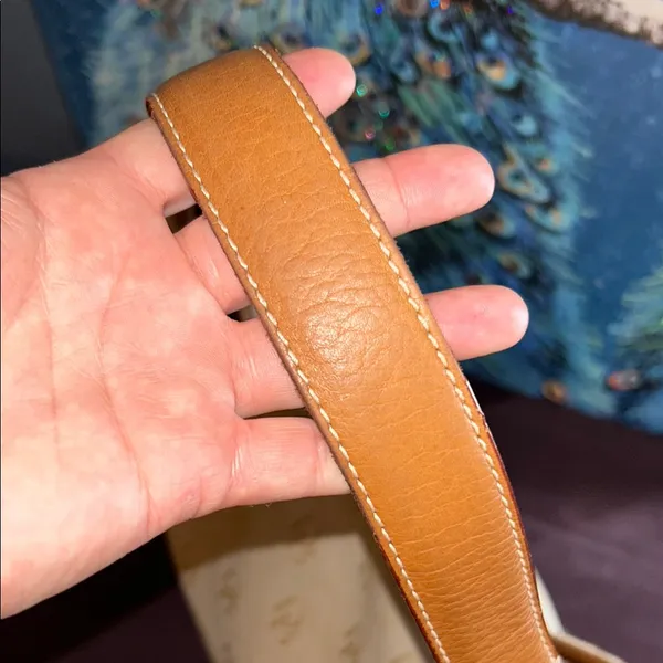 Vintage Dooney & Bourke Cream Monogram Large Hobo Shoulder Bag - Image 3