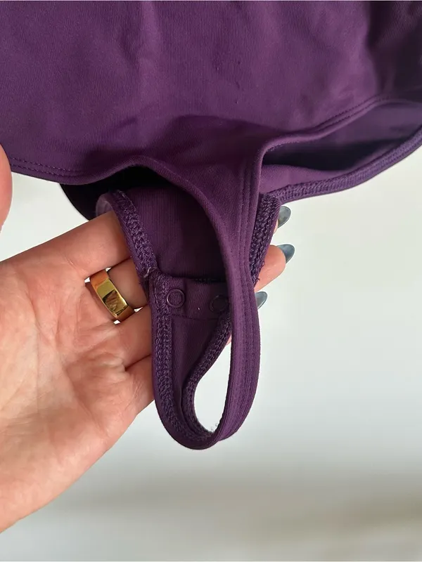 Aritzia | Babaton Eggplant Purple Sleeveless Bodysuit - Image 5