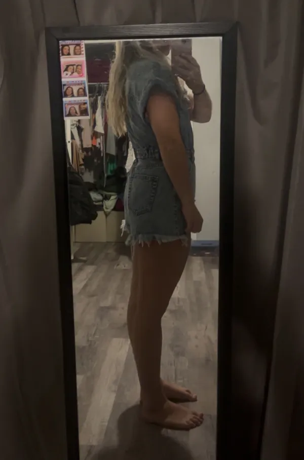 Lane 201 Denim Romper - Image 3