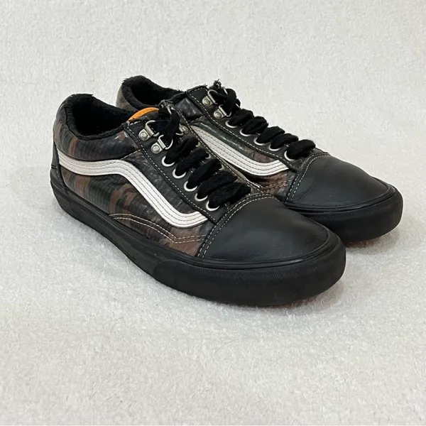 Vans Black Camouflage Old Skool MTE All-Weather Skate Shoes Size 9 - Image 2