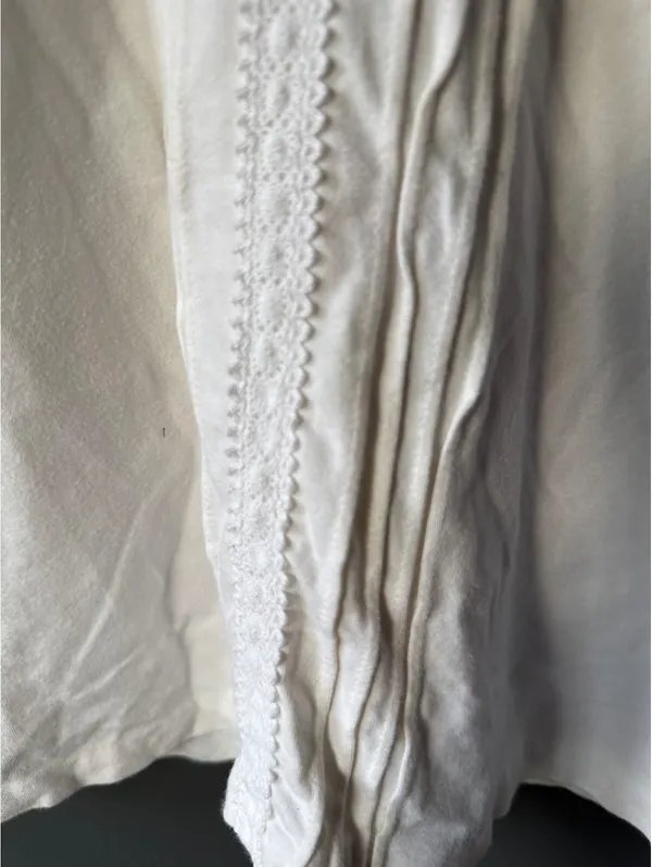 Lauren Ralph Lauren White Cotton Blend Tank Top Size Large - Image 5