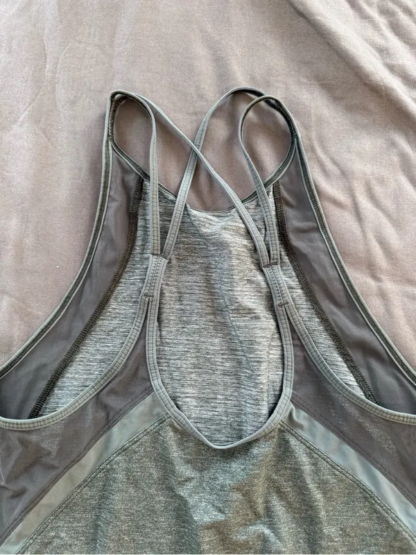 lululemon athletica Green and Gray Strappy Racerback Tank - Image 7
