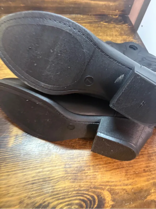 No boundaries black cowgirl rubber/rain boots size 7 - Image 3