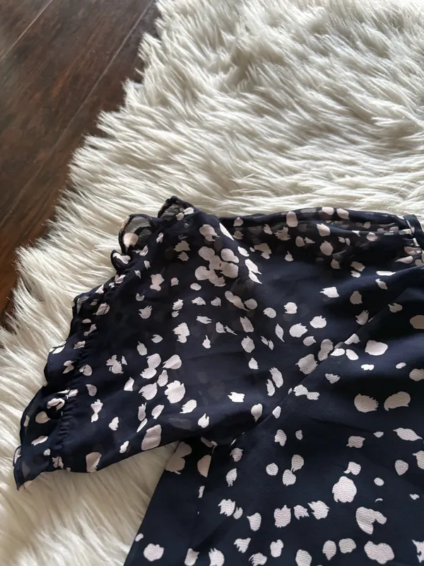 Madewell Memento ruffle-sleeve top in drifting petals - Image 7
