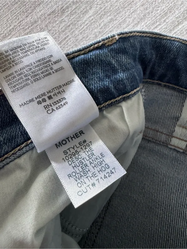 Mother The Hustler Roller Ankle Jeans, 31 - Image 8