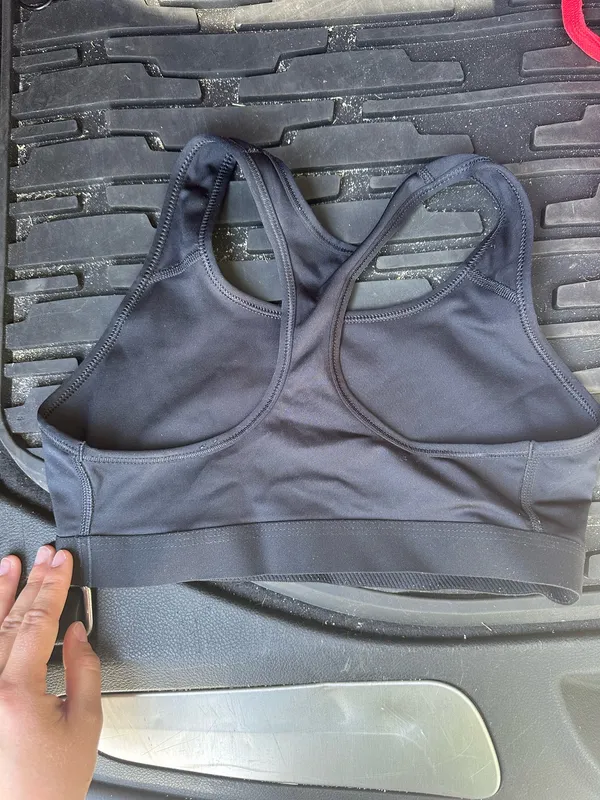 Black Nike Sports Dri-Fit Bra - Image 2