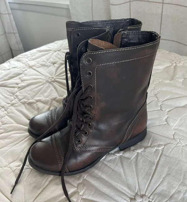 Steve Madden Troopa Brown Leather Boots - Image 6