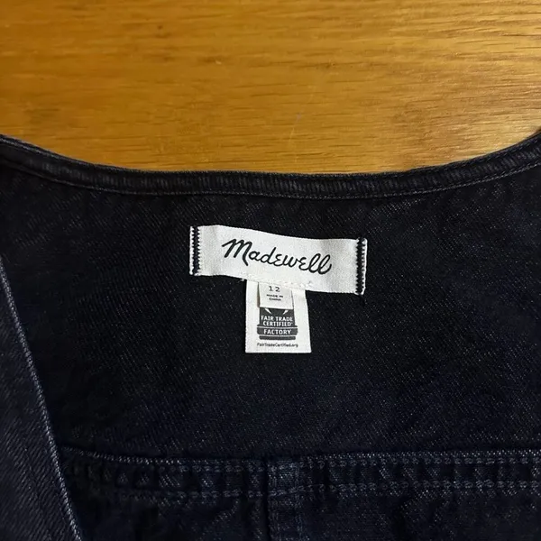 Madewell denim tie front vest paulsen wash 12 - Image 3
