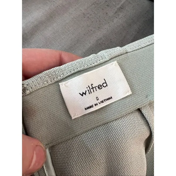 Aritzia Wilfred Cool Ice Mint Aperature Sleeveless Tie-Back Mini Dress Size 0 - Image 11