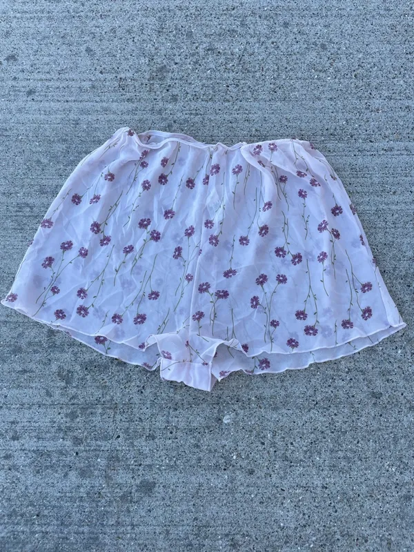 BHS Department store London womens sheer floral boho sexy shorts size 18 - Image 2