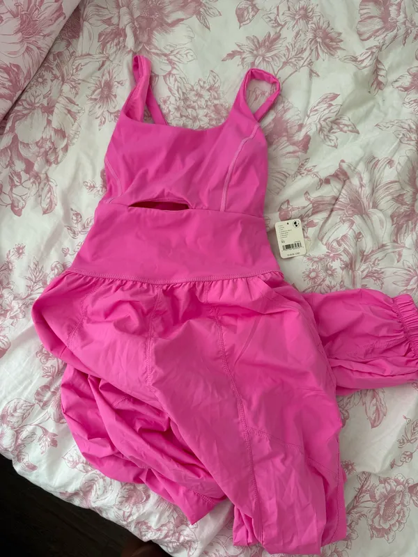 Free People Movement Jumpsuit Pink XS - Image 3