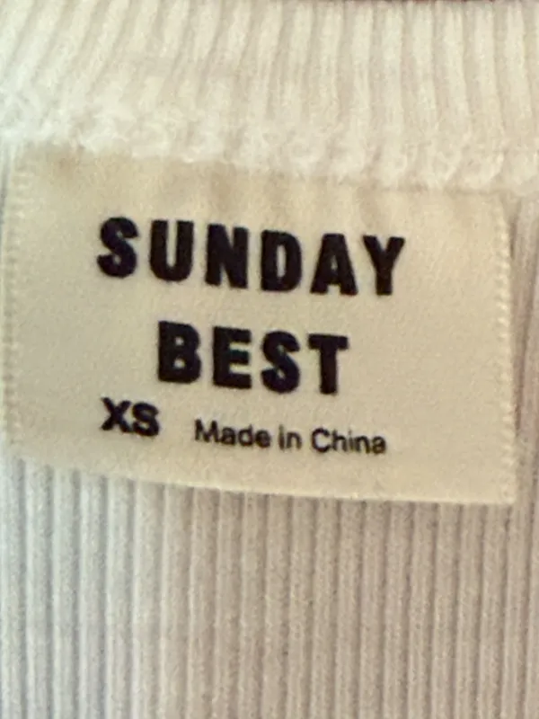 Sunday Best White Ribbed Tank Top - Image 4