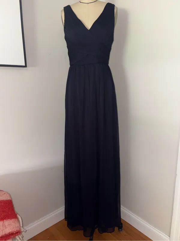 BHLDN Navy Kia Dress Size Medium - Image 4