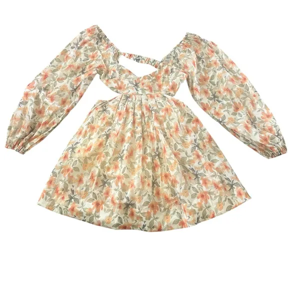 Vici Floral Puff Sleeve Dress 100% Cotton‎ Size S - Image 7