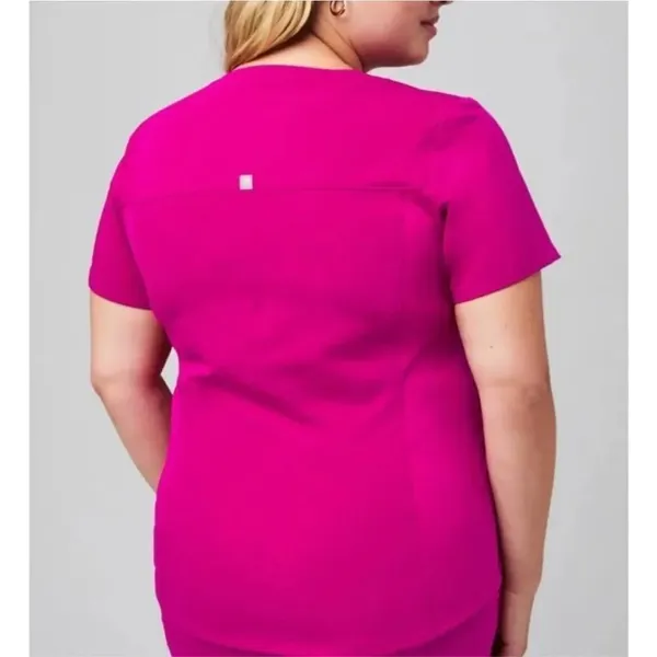 ✨Fabletics Method Flex 2-Pocket Scrub Sz 2X Pink Top✨ - Image 3