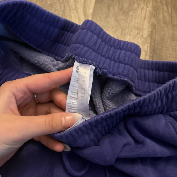 Fabletics Purple Fleece Jogger Sweatpants  - Image 4