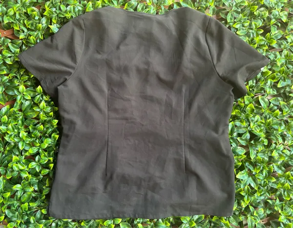 Black FIGS Scrub Top - Image 2