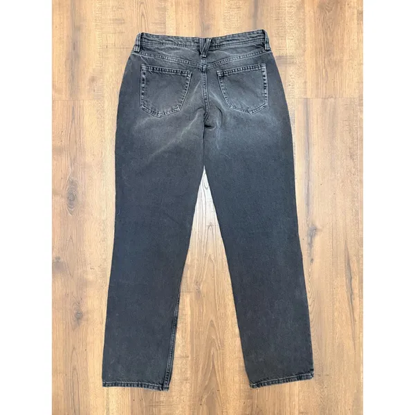 We The Free People Free‎ People Straight Leg Jeans Faded Black Western Yoke 28 - Image 7