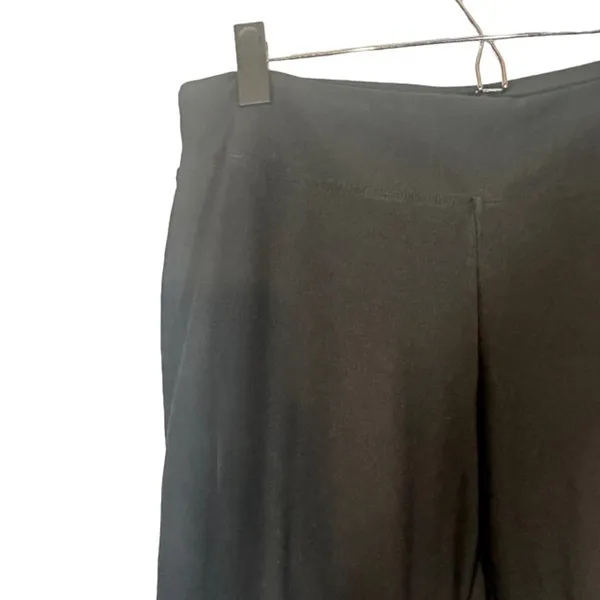 Nike Black Wide Leg Athletic Cropped Stretch Pants Women Sz M - Image 4