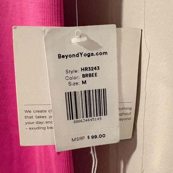 NWT Beyond Yoga Heather Rib High Waisted Midi Leggings | Size: Medium - Image 4
