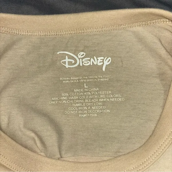 Disney Beige Winnie the Pooh Graphic T-Shirt - Image 5