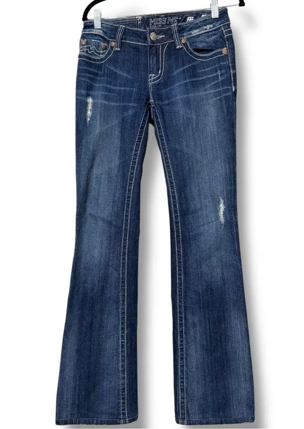 Miss Me denim jeans women's 27 Irene boot cut santa cruz color style JPD1001-12 - Image 14