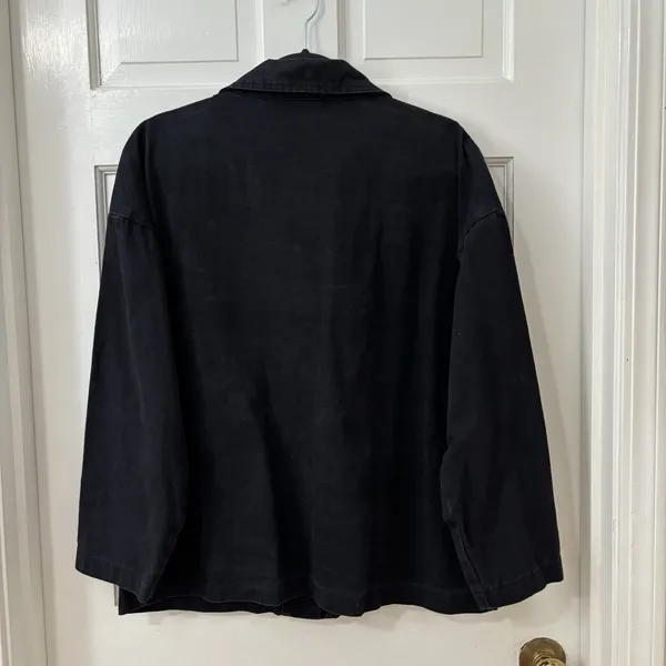 Pretty little thing Chore‎ Jacket Sz4 Utility Coat Black Lightweight Gorpcore - Image 2