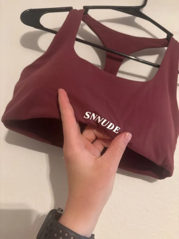 Amazon burgundy sports bra Red - Image 2