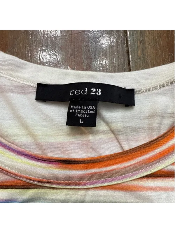 Red 23 Striped Tank Top Women's Large - Image 6