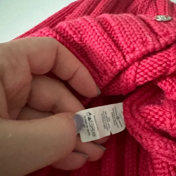 Hot Pink Lululemon beanie - Image 2