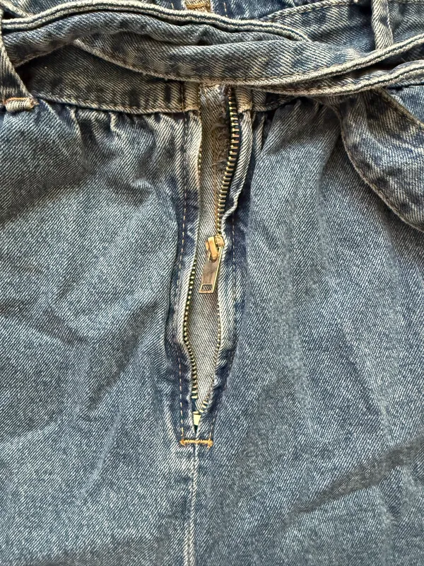 Denim short jumpsuit Blue Size XS - Image 4