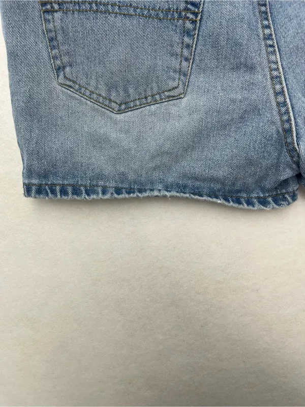 Polo Jean Ralph Lauren Women’s Vintage Distressed Hem Denim Mom Shorts Size 8 - Image 8